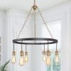 LNC- Modern Style Golden Wheel Chandelier- 6 Lights Hot Sale