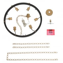 LNC- Modern Style Golden Wheel Chandelier- 6 Lights Hot Sale 19 LNC- Modern Style Golden Wheel Chandelier- 6 Lights Hot Sale