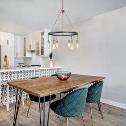 LNC- Modern Style Golden Wheel Chandelier- 6 Lights Hot Sale 16 LNC- Modern Style Golden Wheel Chandelier- 6 Lights Hot Sale