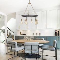 LNC- Modern Style Golden Wheel Chandelier- 6 Lights Hot Sale 15 LNC- Modern Style Golden Wheel Chandelier- 6 Lights Hot Sale