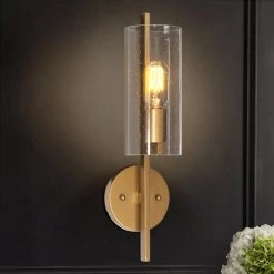 Modern LNC- Golden Bubble Glass Wall Lamp Lighting