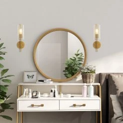 Modern LNC- Golden Bubble Glass Wall Lamp Lighting