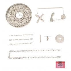 Uolfin LNC Large Draped Wood Bead Chandelier-4 Lights