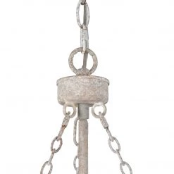 Uolfin LNC Large Draped Wood Bead Chandelier-4 Lights