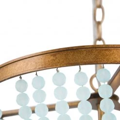 Uolfin LNC Glass Bead Draped Chandelier - Modern Glass