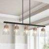 Modern LNC Tapered Kitchen Island Chandelier - 5 Light