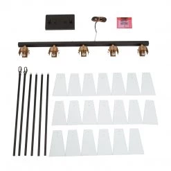 Modern LNC Tapered Kitchen Island Chandelier - 5 Light