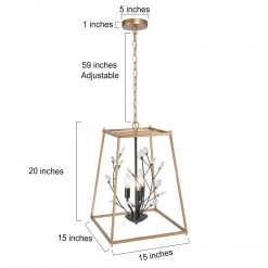 Google LNC Modern Geometric Crystal Lantern-Clearance Lighting