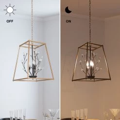 Google LNC Modern Geometric Crystal Lantern-Clearance Lighting