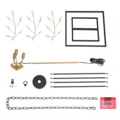 LNC Modern Geometric Crystal Lantern-3 Lights Hot Sale