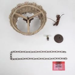 Uolfin Hot Sale LNC Barn Crate Farmhouse Chandelier-3 Lights