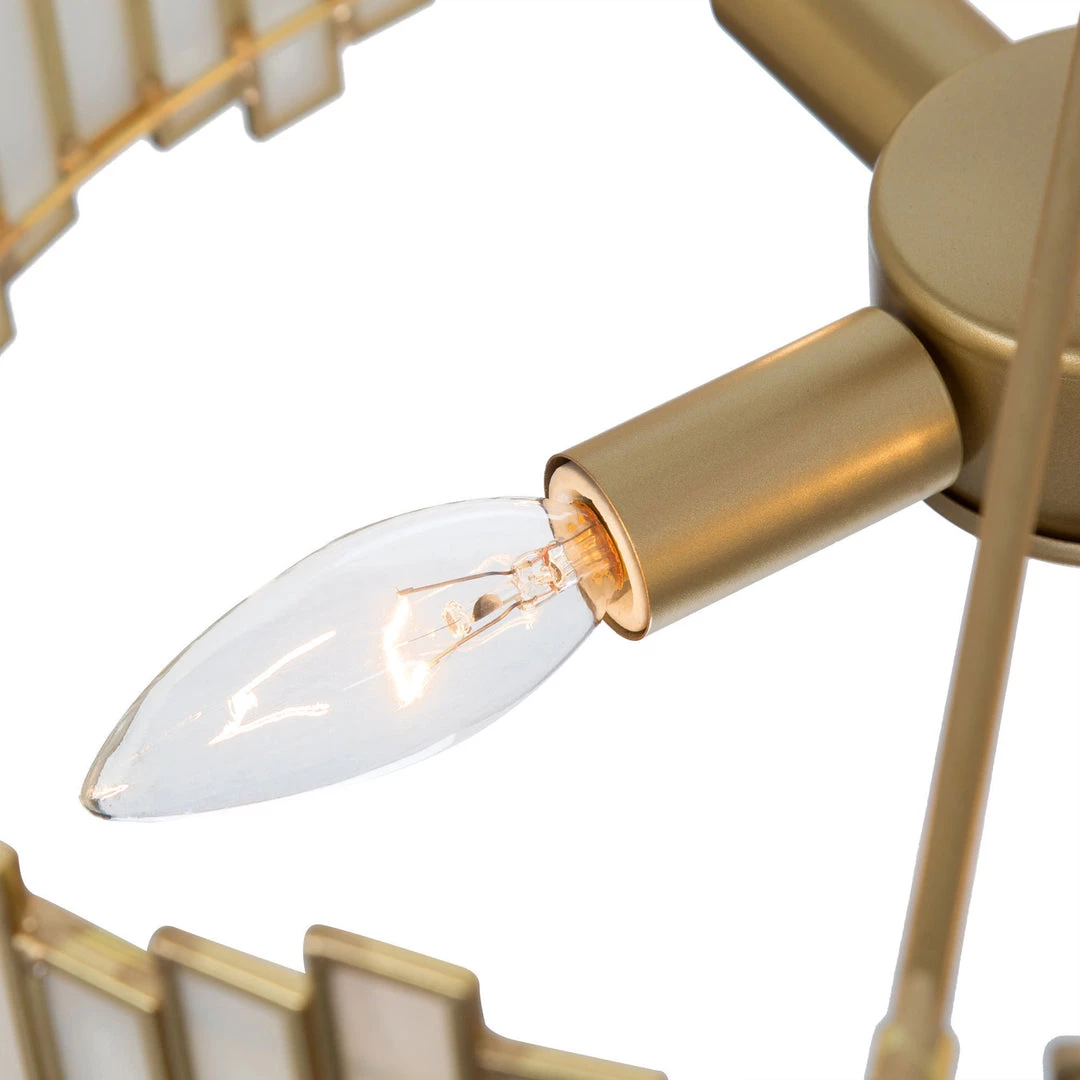 Lighting LNC Modern Designer Drum Chandelier Open Box 11 Lighting LNC Modern Designer Drum Chandelier Open Box