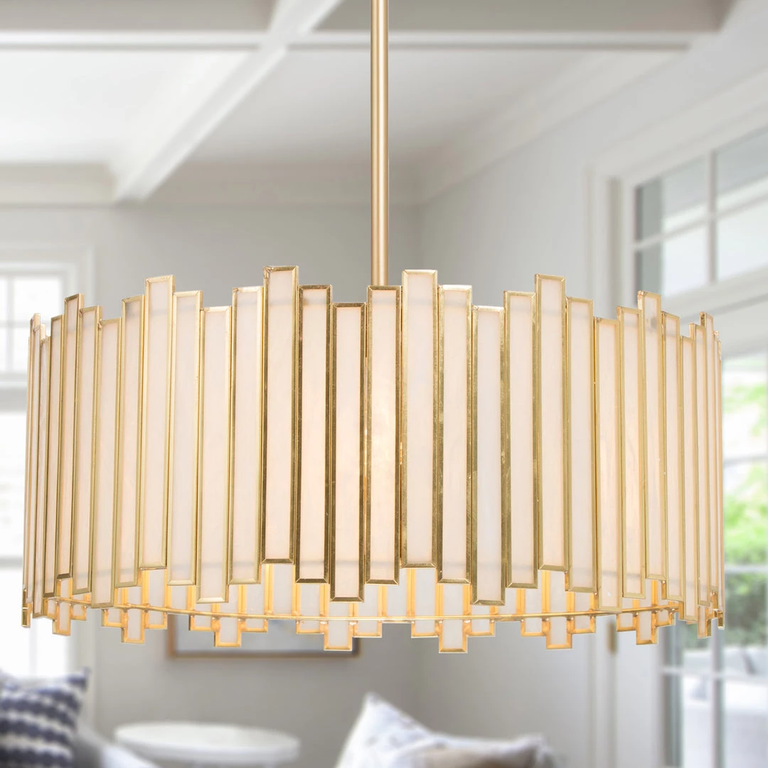 Lighting LNC Modern Designer Drum Chandelier Open Box 3 Lighting LNC Modern Designer Drum Chandelier Open Box