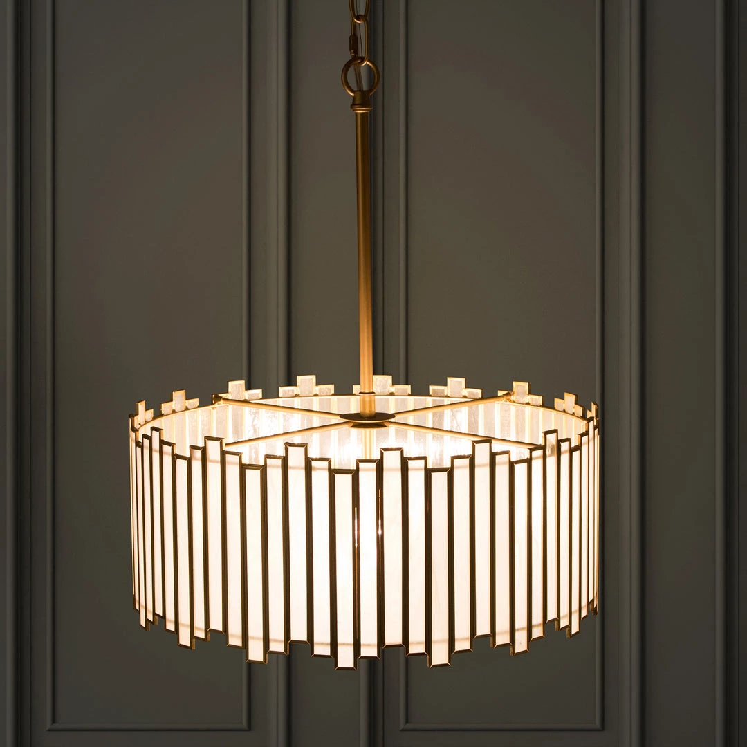 Lighting LNC Modern Designer Drum Chandelier Open Box 4 Lighting LNC Modern Designer Drum Chandelier Open Box