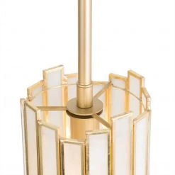 LNC Modern Tifany Gold Cylinder Pendant Lighting