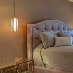 LNC Modern Tifany Gold Cylinder Pendant Lighting