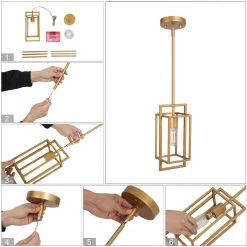 LNC Modern Gold Geometric Pendant Hot Sale