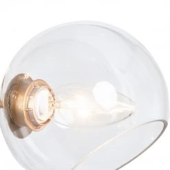 LNC Modern Glass Globe Chandelier-6 Lights Lighting