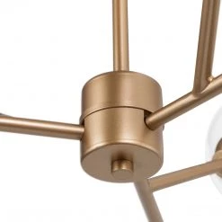 LNC Modern Glass Globe Chandelier-6 Lights Lighting