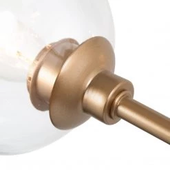 LNC Modern Glass Globe Chandelier-6 Lights Lighting