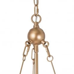 LNC Modern Ring Gold Chandelier-3 Lights Lighting