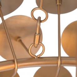 LNC Modern Ring Gold Chandelier-3 Lights Lighting