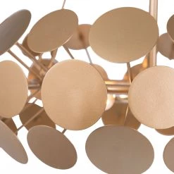 LNC Modern Ring Gold Chandelier-3 Lights Lighting