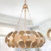 LNC Modern Ring Gold Chandelier-3 Lights Lighting