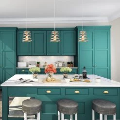 Modern LNC Gold Wire Mini Pendant