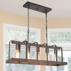 Google Lighting LNC Home -Industrial Farmhouse Wide Chandeliers-Clearance
