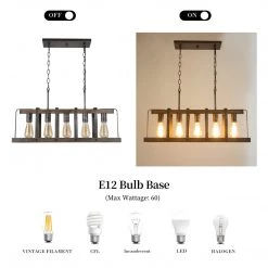 Google Lighting LNC Home -Industrial Farmhouse Wide Chandeliers-Clearance
