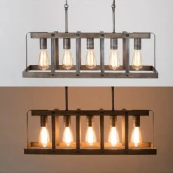 Google Lighting LNC Home -Industrial Farmhouse Wide Chandeliers-Clearance