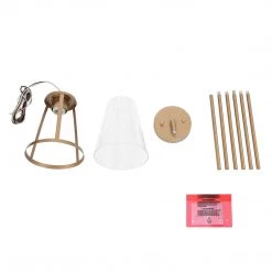 Modern Hot Sale LNC Gold Clear Glass Mini Pendant