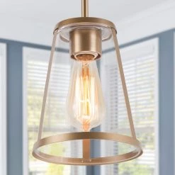 Modern Hot Sale LNC Gold Clear Glass Mini Pendant