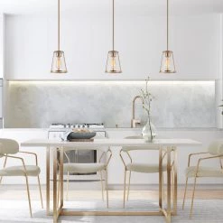 Modern Hot Sale LNC Gold Clear Glass Mini Pendant