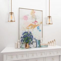 Modern Hot Sale LNC Gold Clear Glass Mini Pendant