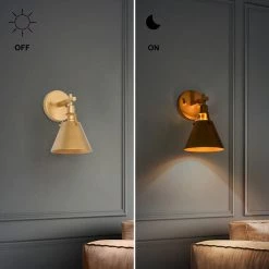 Modern Hot Sale LNC Industrial Bell Wall Light - Gold