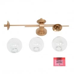 LNC Modern Rose Gold Vanity - Clear Glass