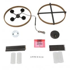 LNC Industrial Farmhouse Chandelier-4 Lights