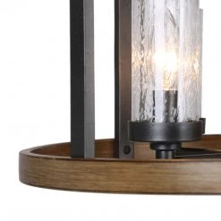 LNC Industrial Farmhouse Chandelier-4 Lights