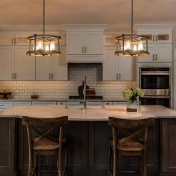 LNC Industrial Farmhouse Chandelier-Open Box Lighting