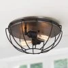 Hot Sale LNC-Semi Orb Metallic Flush Mount - Industrial & Modern