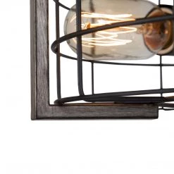 Lighting LNC Home-Metal Cross Frame Flush Mount - Rustic & Farmhouse-Clearance