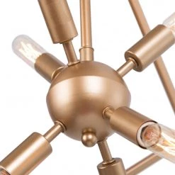 LNC- Rose Gold Cube Chandelier- Modern & Kitchen Island