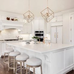 LNC- Rose Gold Cube Chandelier- Modern & Kitchen Island