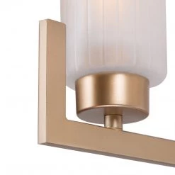 Modern LNC Gold Chandelier With Cylinder Glass Shades-6 Lights