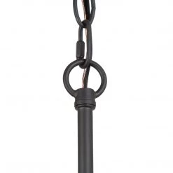 LNC Modern Classic Chandelier, Black And White Chandelier Open Box