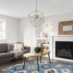 Modern LNC- Prismatic Cubed Chandelier - 6 Lights Hot Sale