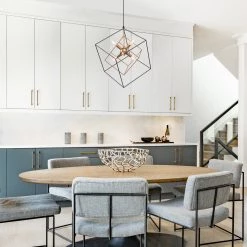 Modern LNC- Prismatic Cubed Chandelier - 6 Lights Hot Sale