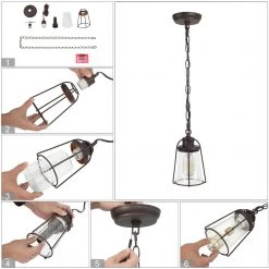 Uolfin LNC Nautical Wire Cage Pendant Light Hot Sale